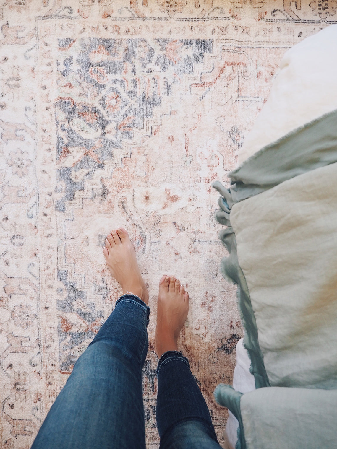 Rosette Rug | Clay & Ivory