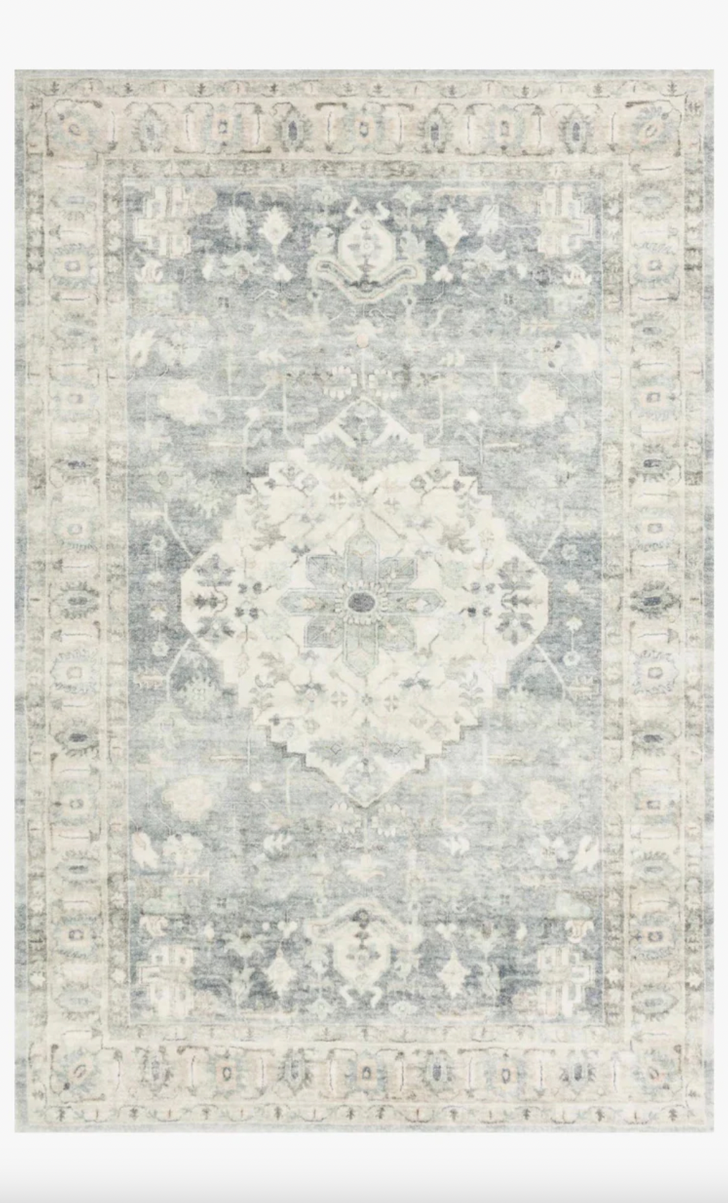 Rosette Rug | Denim & Fog