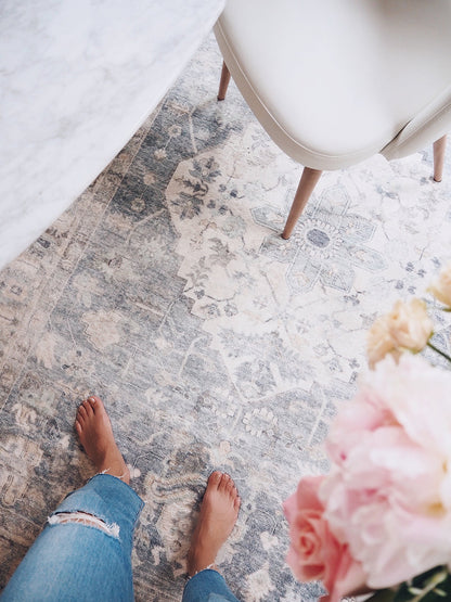 Rosette Rug | Denim &amp; Fog