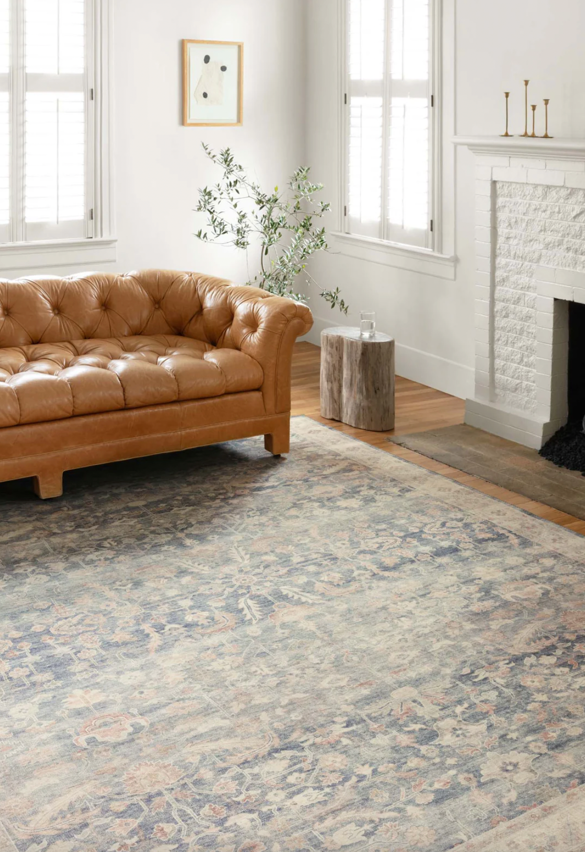 Hathaway Rug | Floral Denim