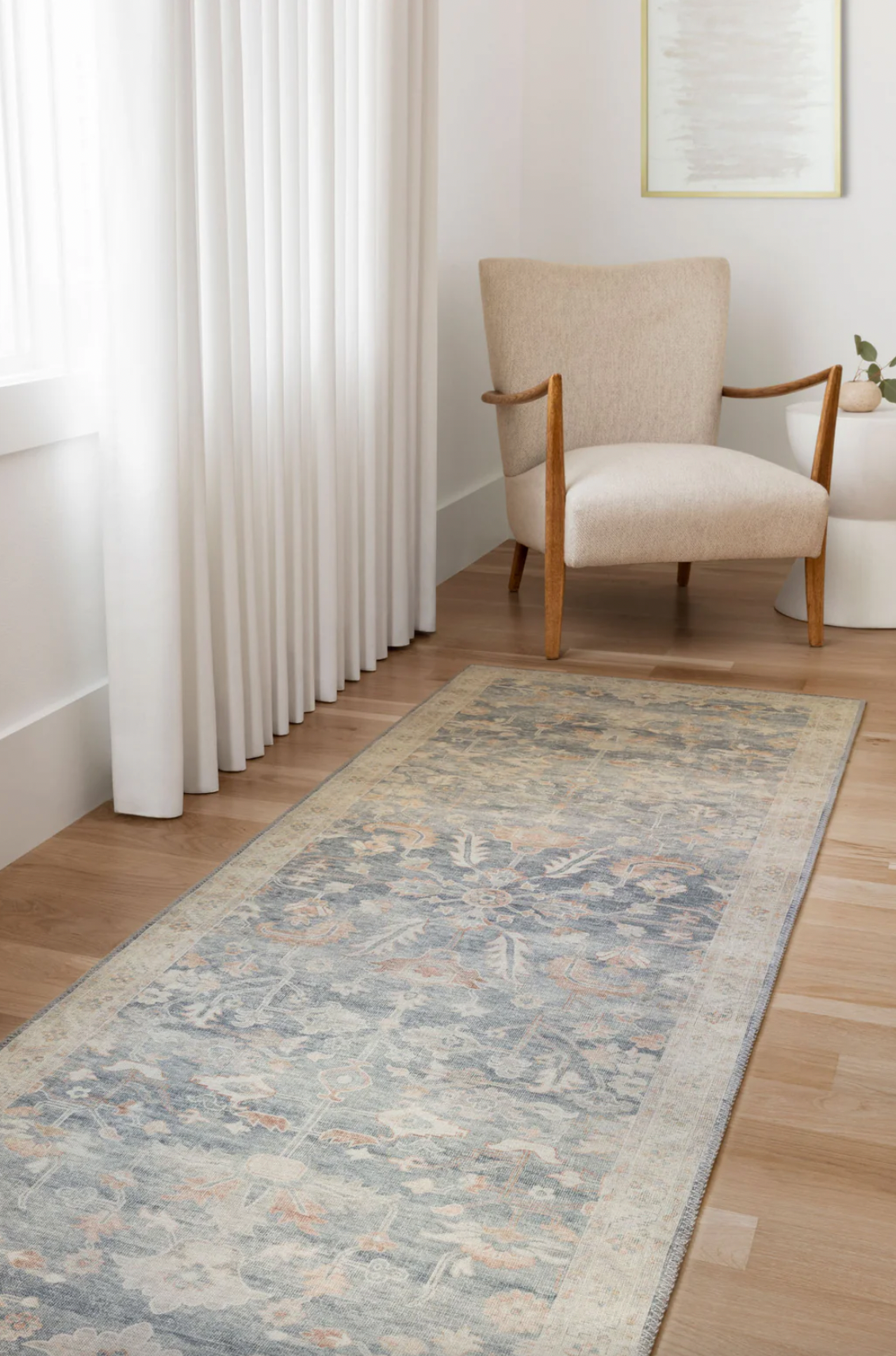 Hathaway Rug | Floral Denim