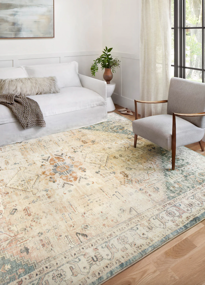 Rosette Rug | Clay & Ivory