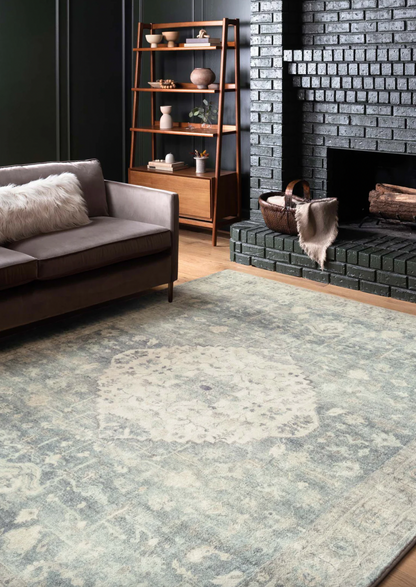 Rosette Rug | Denim &amp; Fog