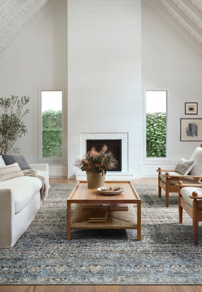 Billie Denim & Blush Rug