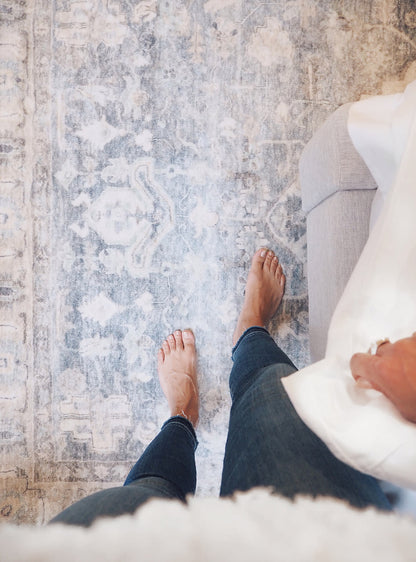 Rosette Rug | Denim &amp; Fog